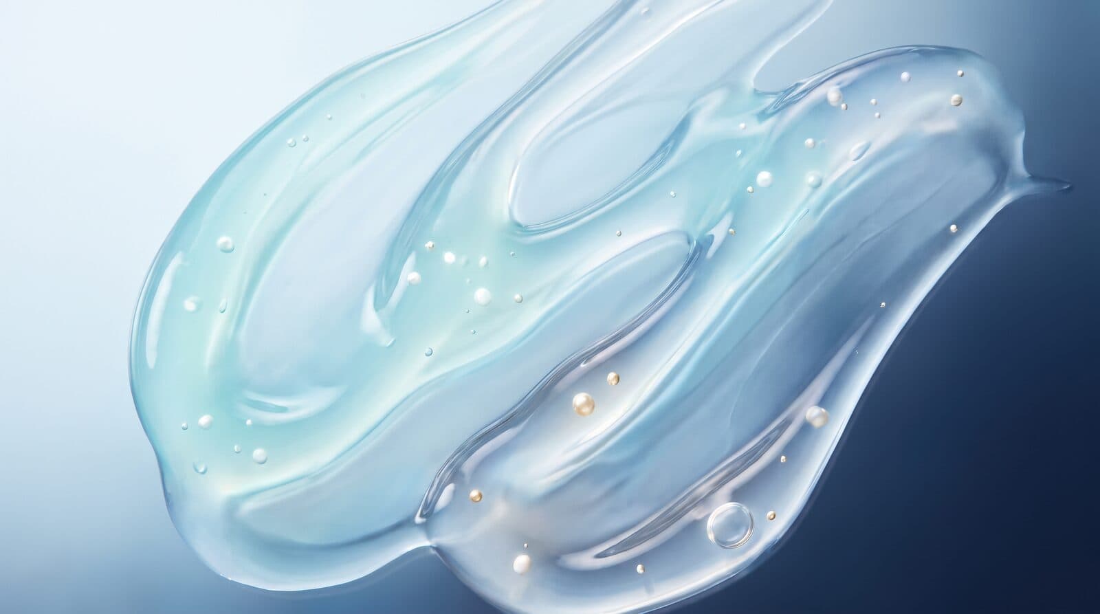 Abstract close-up of a translucent gel texture